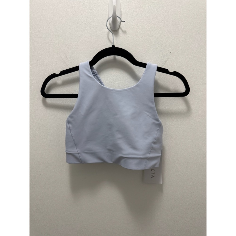 Athleta Flex Spacer Bra Light Blue Medium Impact Sports Bra XS A-C Cup